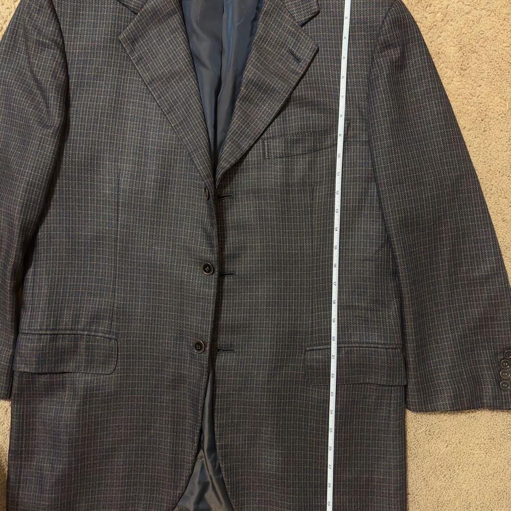 Brioni Unique Brown & Black 3 button Silk and Cashmere Jacket - Picture 8 of 8